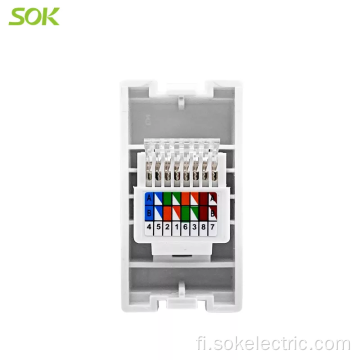 RJ45 LAN -pistorasia Modulaarinen Cat 5E -liitäntä